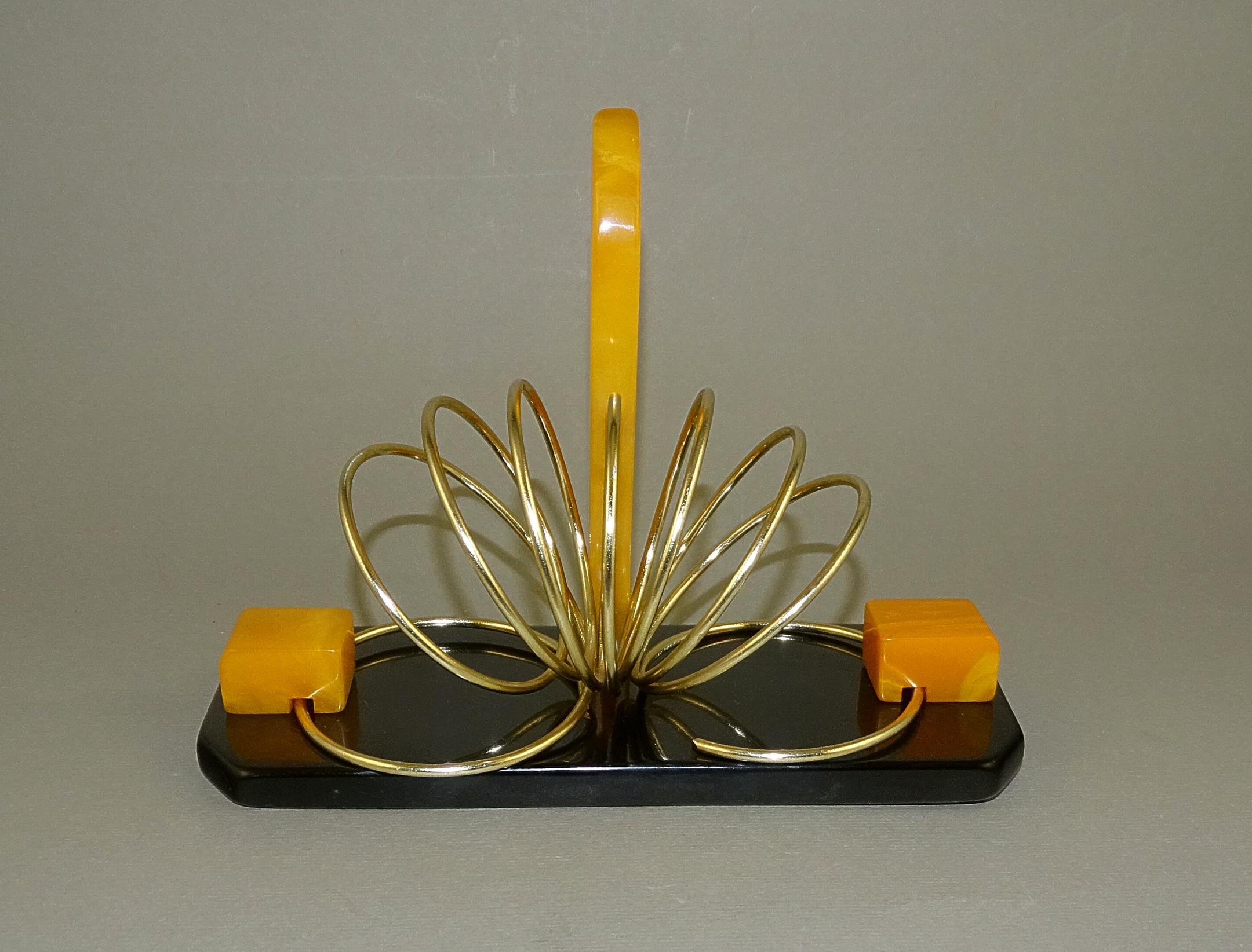 ヴィンテージ アールデコ バタースコッチ ベークライト キャタリン