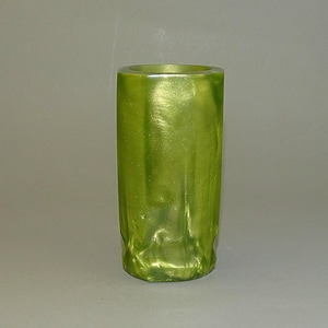 Vintage Green Lava Flow Catalin Bakelite vase, bakelite vase, catalin vase,  octagonal small vase or pen holder