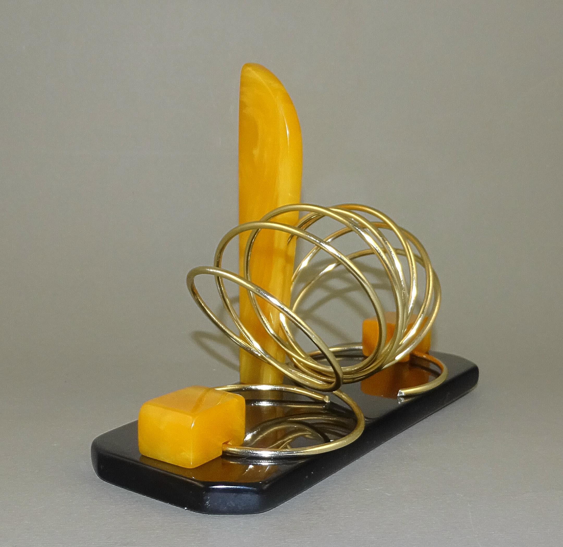 ヴィンテージ アールデコ バタースコッチ ベークライト キャタリン