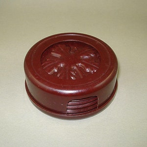 Vintage Altes 6er Set Bakelit Schokoladenformen - Blätter, Plastikformen, Bakelitformen, Bakelit Schokoladenformen