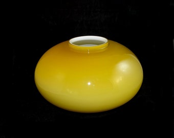 Vintage Old ART DECO Beige Color Glass Lamp Shade Spheroid Globe 1960&#39;s, Art Deco Glass Light Shade, Small size,