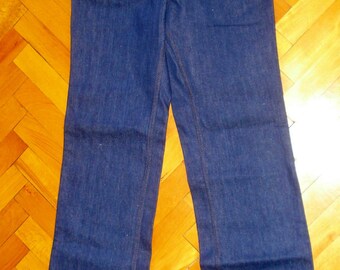 vieux jeans vintage 1980, jeans garçons, vintage old Bulgaria Communist Era Boy Jeans avec étiquette, Never used, New Old Stock