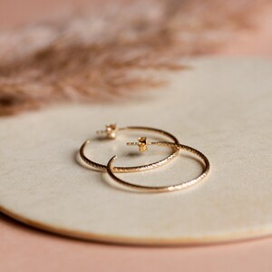Hoop earrings &#39;Glitter&#39; 925 silver / gold-plated