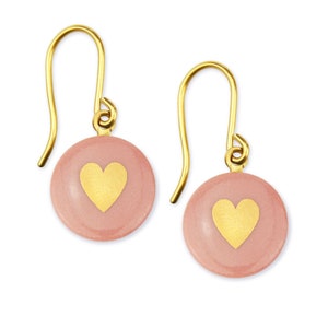 Porcelain Earrings HEART Porcelain Jewelry lille mus Earrings image 5