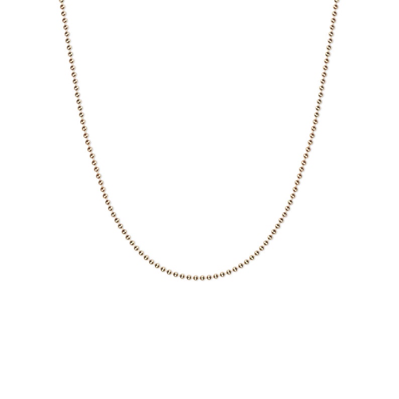 Necklace 'beads' 925 silver / gold plated Gold