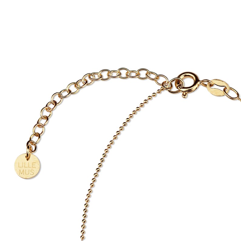 Necklace 'beads' 925 silver / gold plated image 8