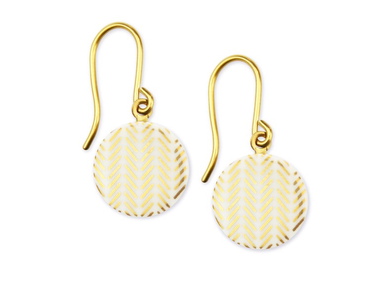 Porcelain Earrings STROKES image 8