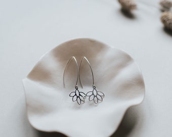 Earrings 'Petals' 925 Silver / Gold Plated