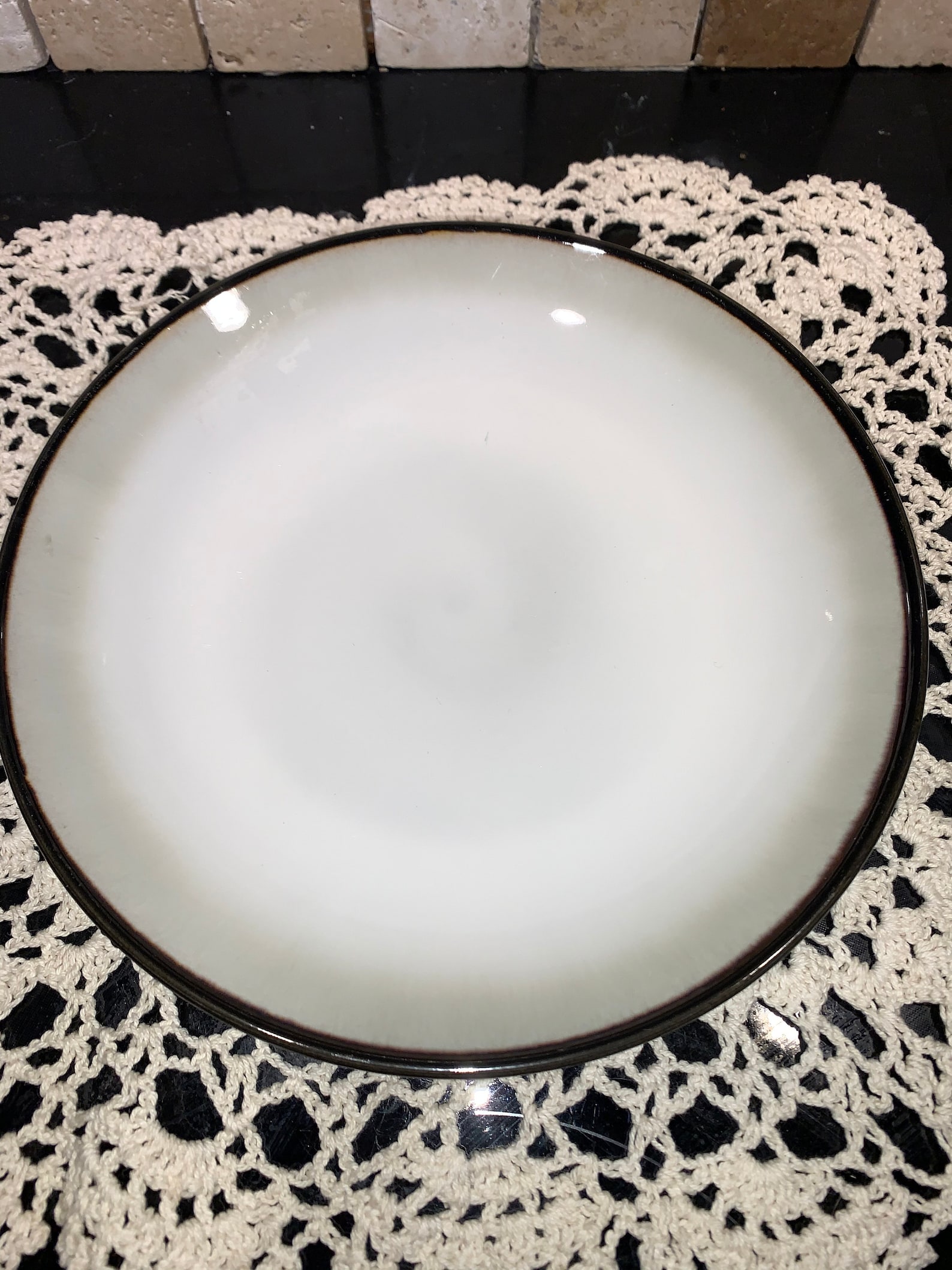 Sango Nova Black Salad Plates Dessert Plates 8 Etsy