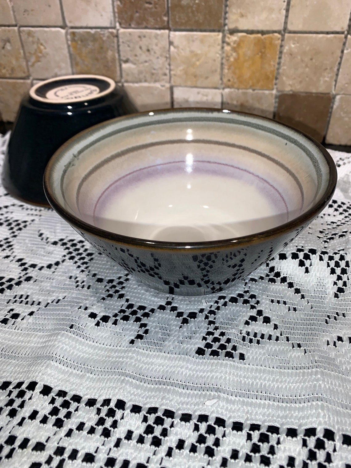 Sango Arcadia Black Soup Bowls set of 2 Etsy