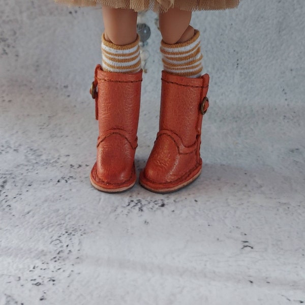 Copper long boots for blythe