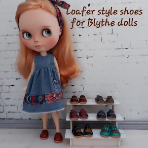 Loafer style shoes for Blythe dolls