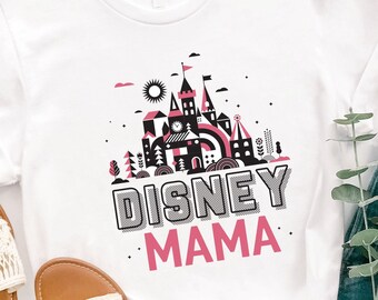 Disney Mama Graphic Tee | Tickled Teal | Women's tee | Disney gift | T-shirt | Crew Neck Tee | Disneyland tee