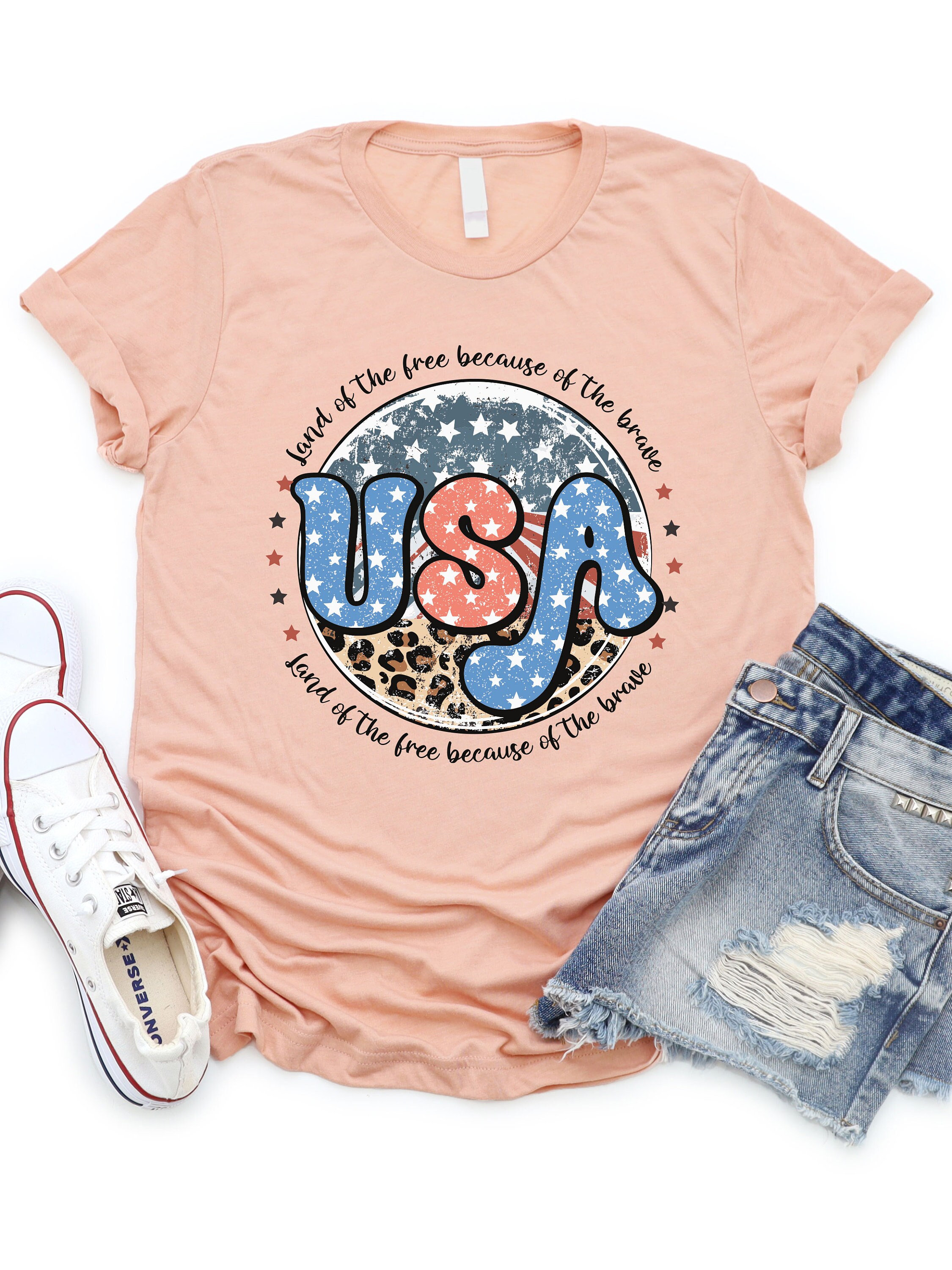 Land of the Free Leopard Tee Land of the Free Leopard Tee