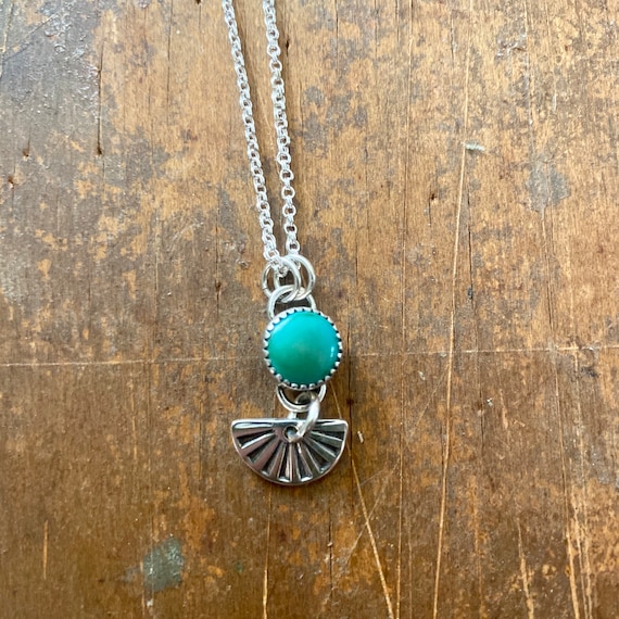 Turquoise and Silver Necklace - image 1