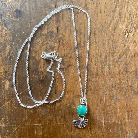 Turquoise and Silver Necklace - image 3