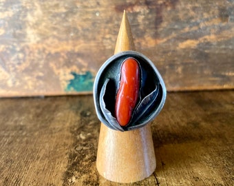 Vintage Coral Ring