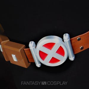 X-Men ROGUE BROWN Emblem Belt 3D color printed