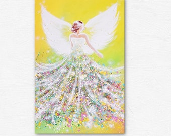 Housewarming Gift , Living Room décor - Angel Art Photo ღ "Nature energy" ღ , Above Bed Decor, Gift from Daughter for Mom, Art Print