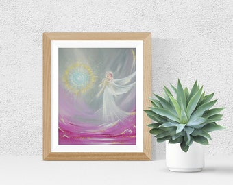 Mom Daughter Gifts, Art Photo "Angel Magic" Birthday, Newborn Baby Gift Ideas, Picture for her. Guardian Angels pic