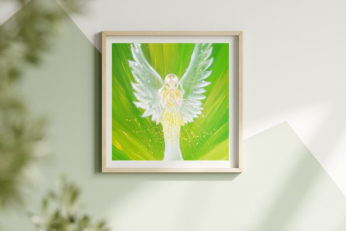 Angel Wall Poster - Picture 'feeling the Angels Love' - Spiritual ...