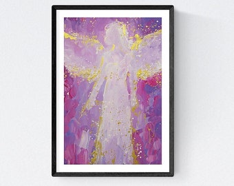 Amazing Granddaughter Gifts, Art Photo "Appearance" Guardian Angel Birthday Gift Ideas also for Grandma and Mum. Wall Decor Home, Office