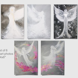 Engel Kunstfotos im Set je 10x15cm - Schutzengel Bilder - Engelkarten - Schutzengelkarten - Schutzengel für Lichtarbeiter- Reiki, Tarot.