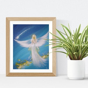 Imagen de ángel, fotografía artística: "Viviendo mis sueños", imágenes de ángel de la guarda, espirituales. Ideal también para la consulta y para el dormitorio, decoración abstracta.