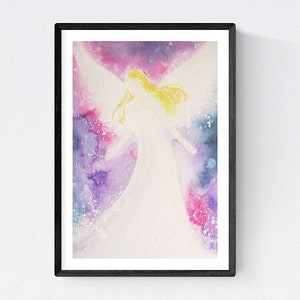 Abstract angel art photo &quot;Guardian angel&quot;, perfect as birthday gift, homecoming gift and for putting in picture frame. Guardian angel