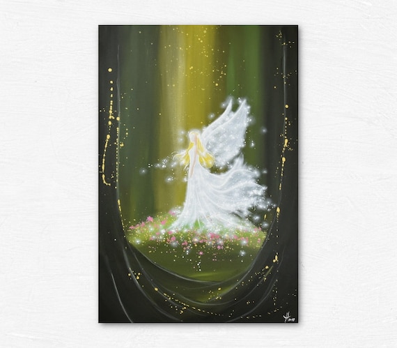 Quadretto Preghiera 'Angelo Di Dio' Ferrari & Arrighetti In Legno Rosa - Per Cameretta Bimbe, Idea Regalo Catechismo, 28x12 Cm - 8