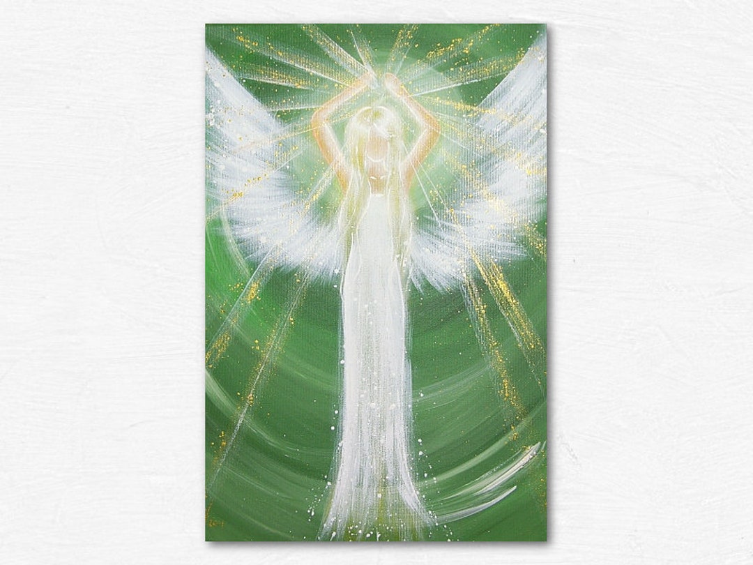 Angel Painting, Spiritual Art Photo "angel Light" Awakening Decor for ...