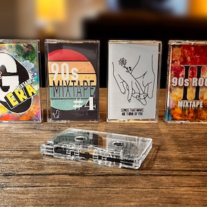Mixtape cassette | 60 minutes made with your song choices | Personalized and custom | made to order | Perfect music gift