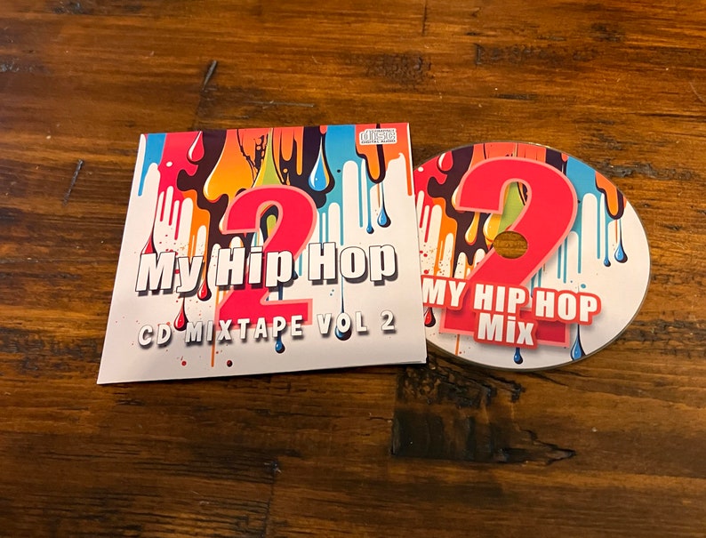 Make Your Own CD Mixtape CDR Graffiti Drip Cover Design Options Are