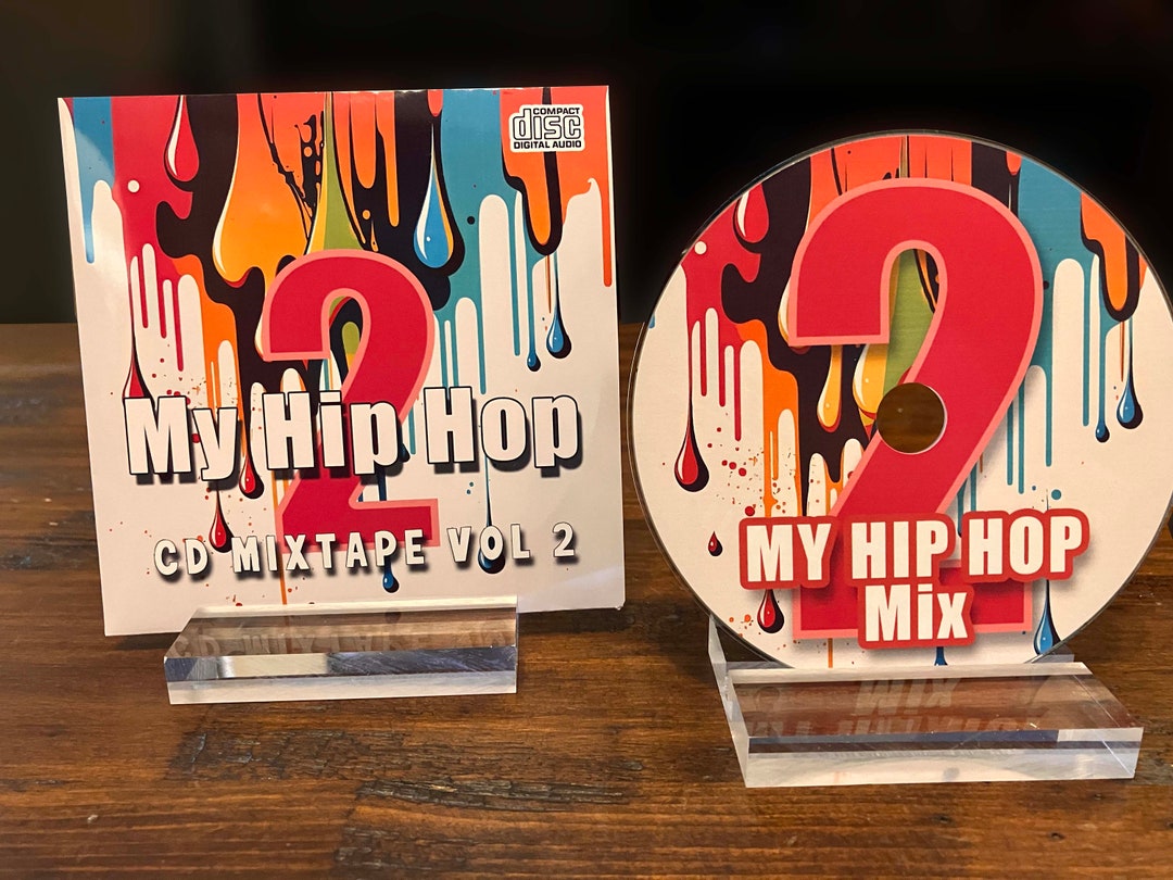 Make Your Own CD Mixtape CDR Graffiti Drip Cover Design Options Are