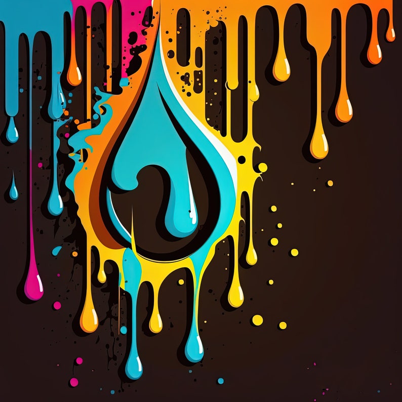 Make Your Own CD Mixtape CDR Graffiti Drip Cover Design Options Are