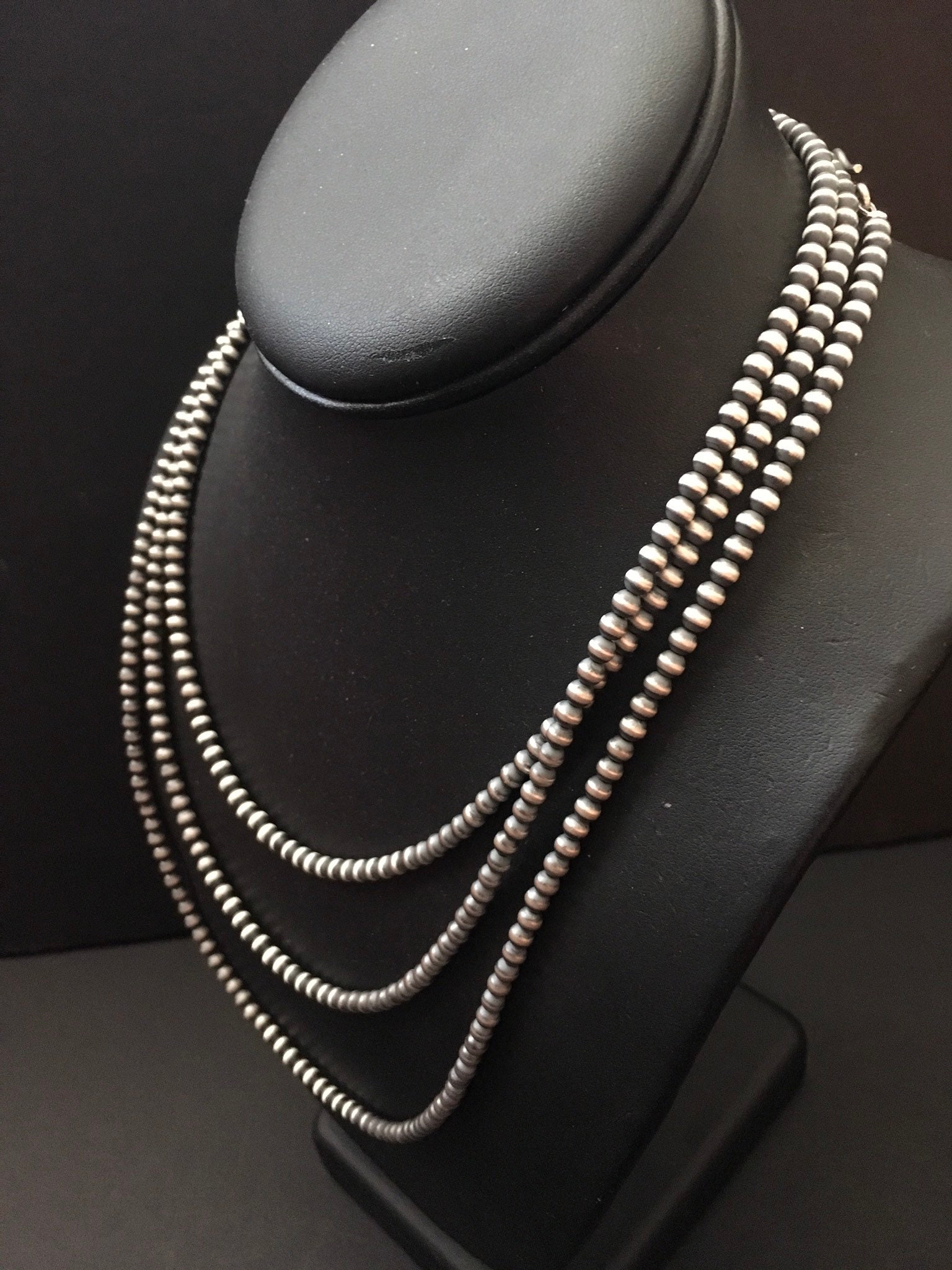 4mm navajo pearl necklace