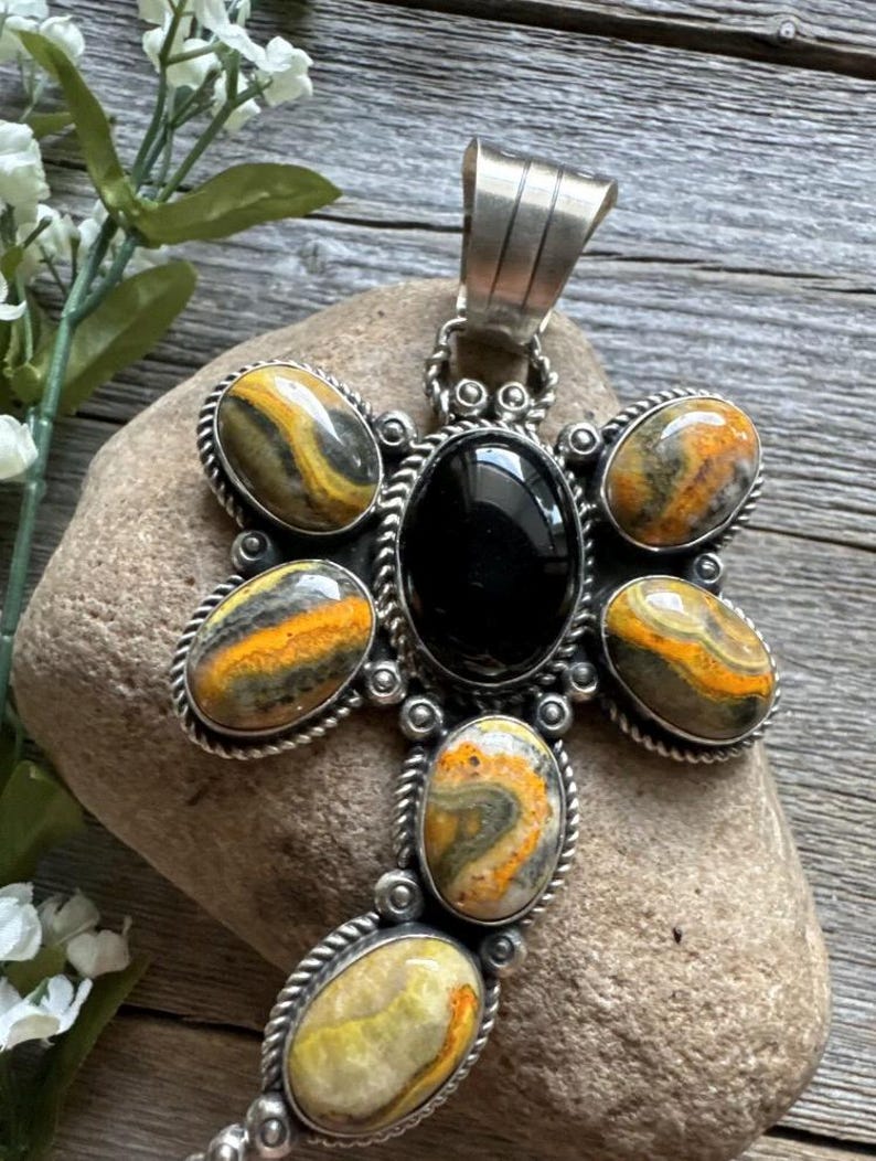Yellow jasper necklace Clearance