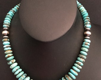 Native American Sterling Silver Turquoise necklace