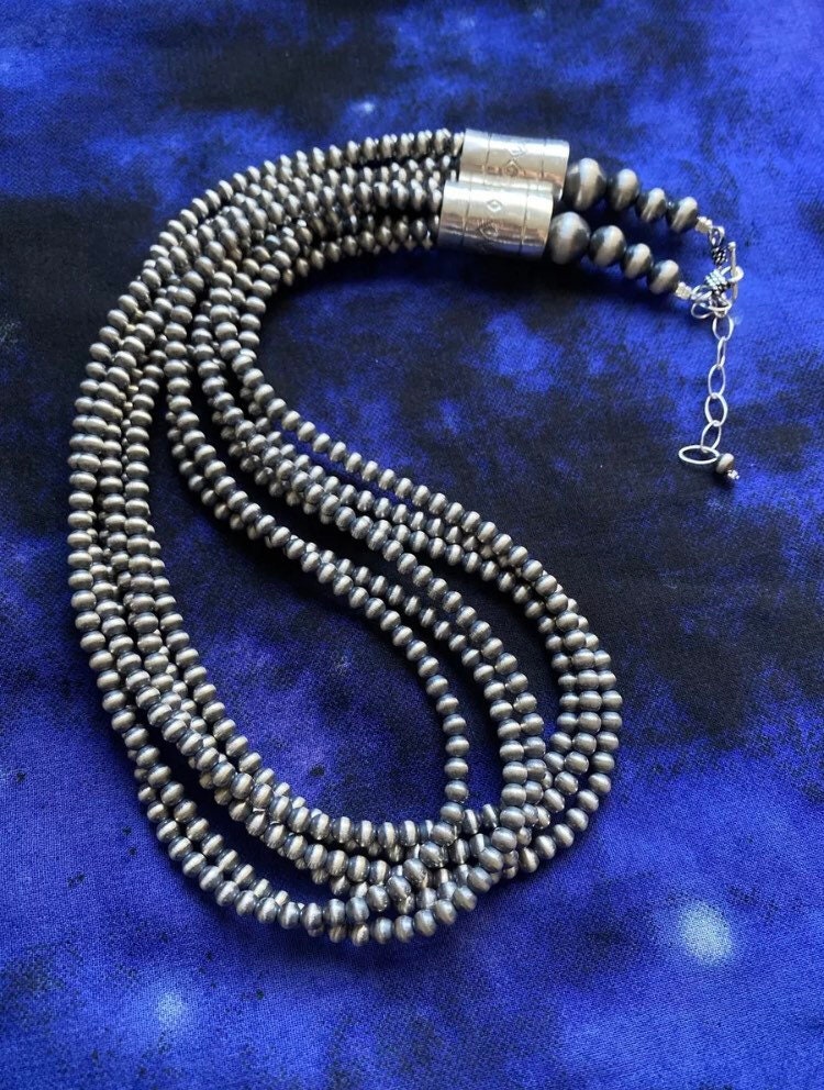 Sterling Silver Multi Strand 4mm 18 