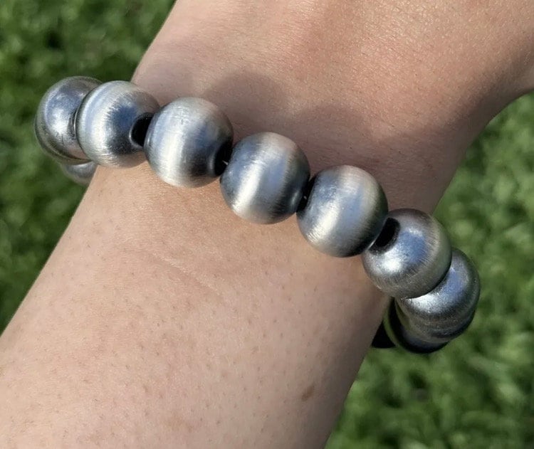 アクセサリー SILVER925 NAVAJO BEADS BRACELET-18cm SILVER925 NAVAJO BEADS BRACELET-18cm