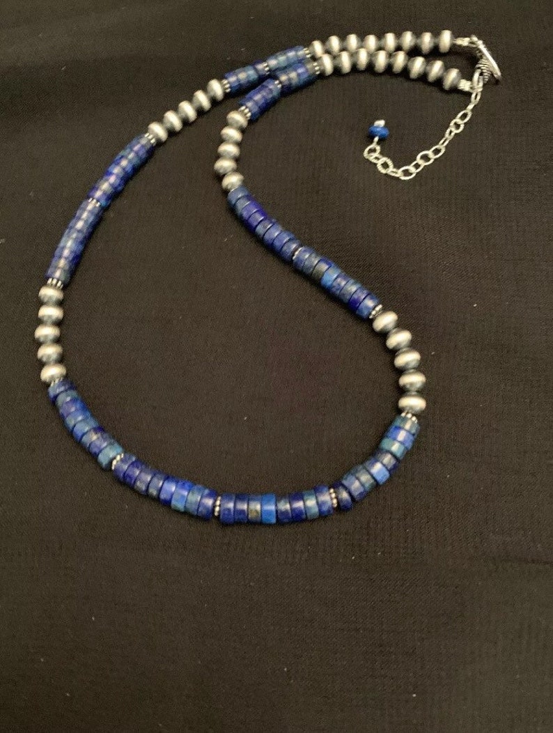 • OOAK - AEON • lapis + silver necklace (16