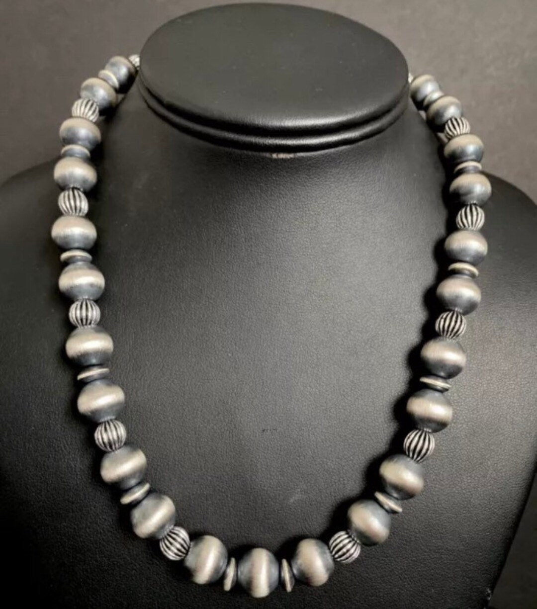Navajo silver beads deals