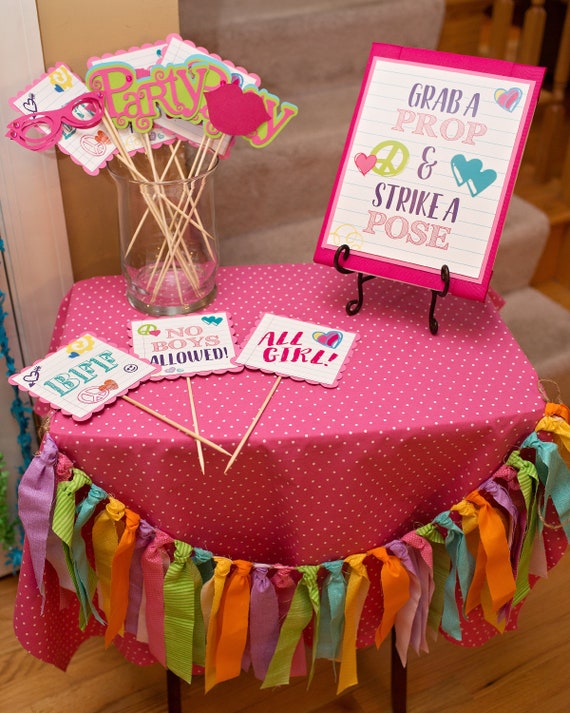 Sleepover Party Decorations Slumber Party Decor Girls Just Etsy