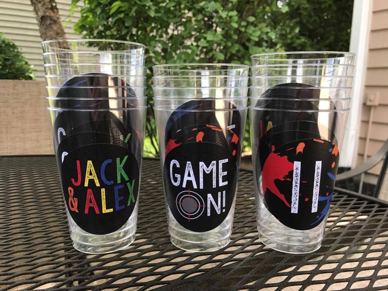 Paintball Party Decorations Paintball Party Stickers Etsy