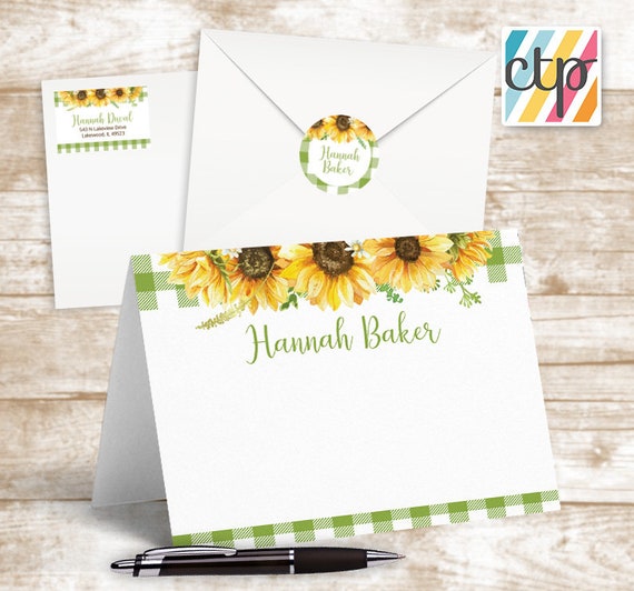 Notecard Set, Memo Pads, Return Address Labels, Thank You Gifts, Coworker Gift, Il_570xn