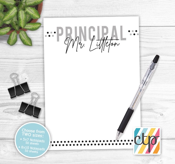 Memo Pads, Custom Notepad, To Do List, Birthday Gifts, Principal Gift, Il_570xn