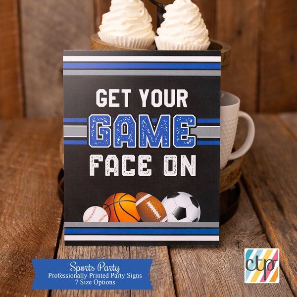 Sports Face Signs Etsy