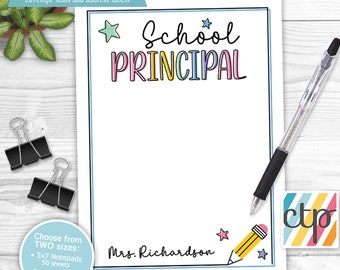 Personalized Notepads, Memo Pads, Personalized Gifts, Teacher Christmas Gifts, Principal Gift