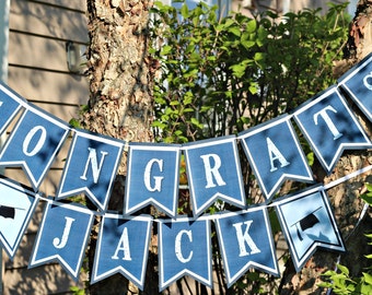 Graduation Banner, Graduation Party Decorations, Congrats Banner, Any School Colors!