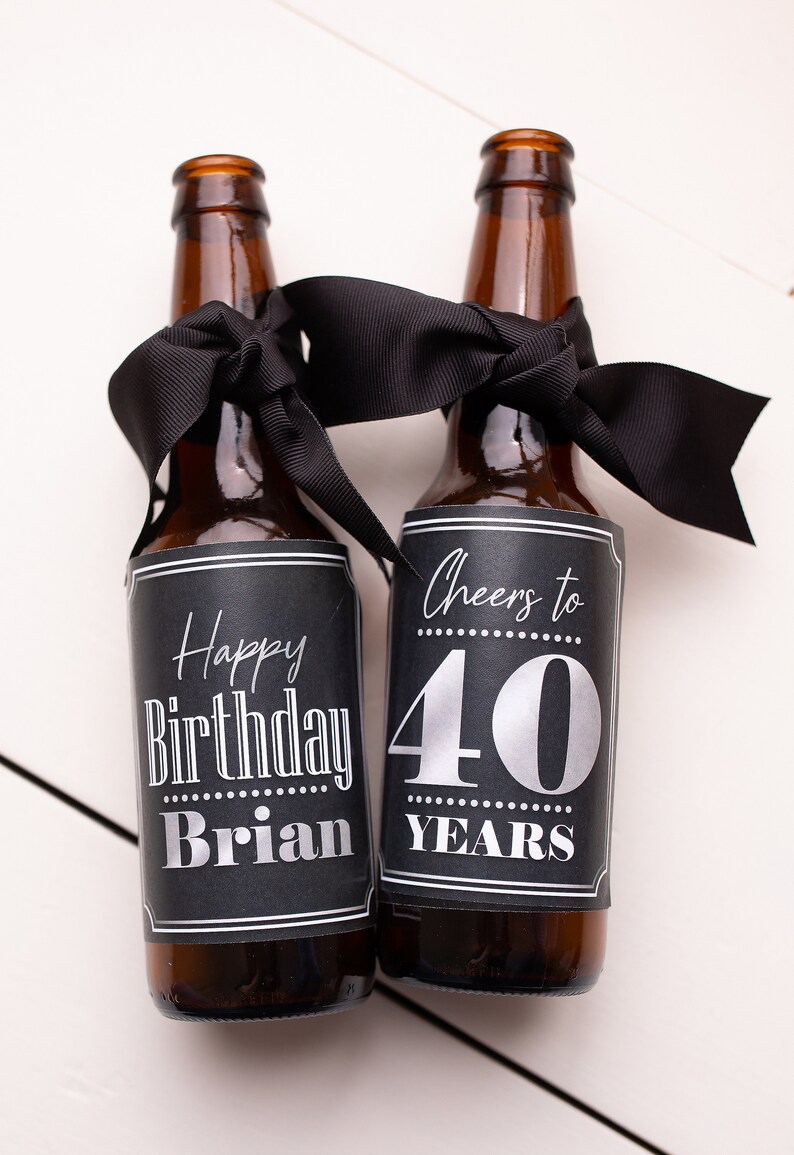 Aged To Perfection Beer Labels Adult Birthday Party Decor 40th Birthday Centerpiece Milestone Birthday Decorations